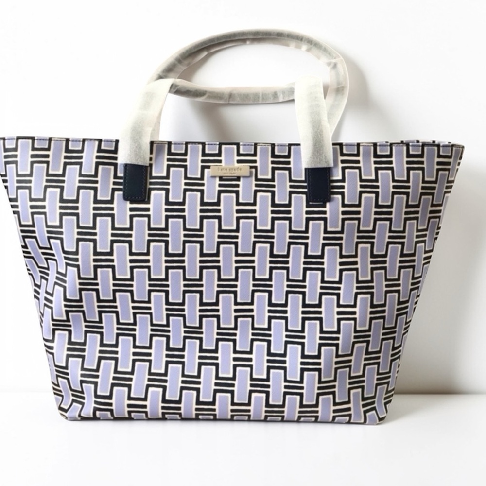 🆕 Kate Spade Shore Street Forest Geo Handbag